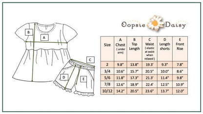 Tropical Floral Pocket Ruffle Summer Short Set