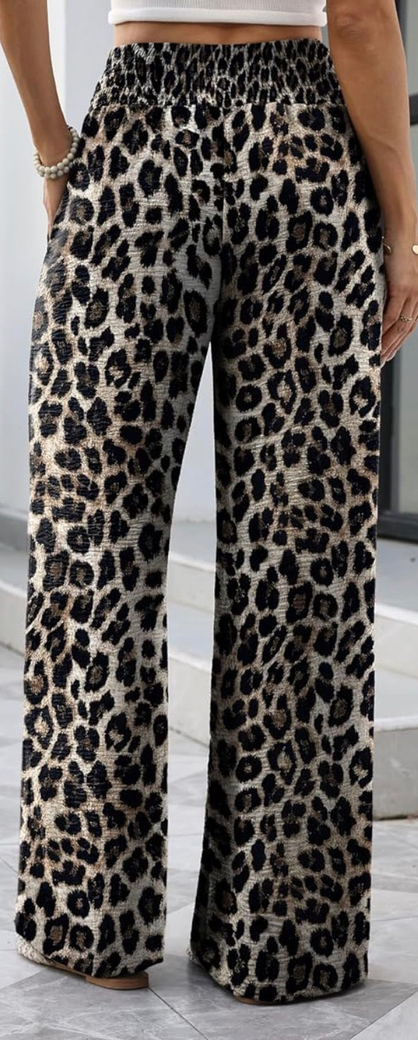 Leopard print pants